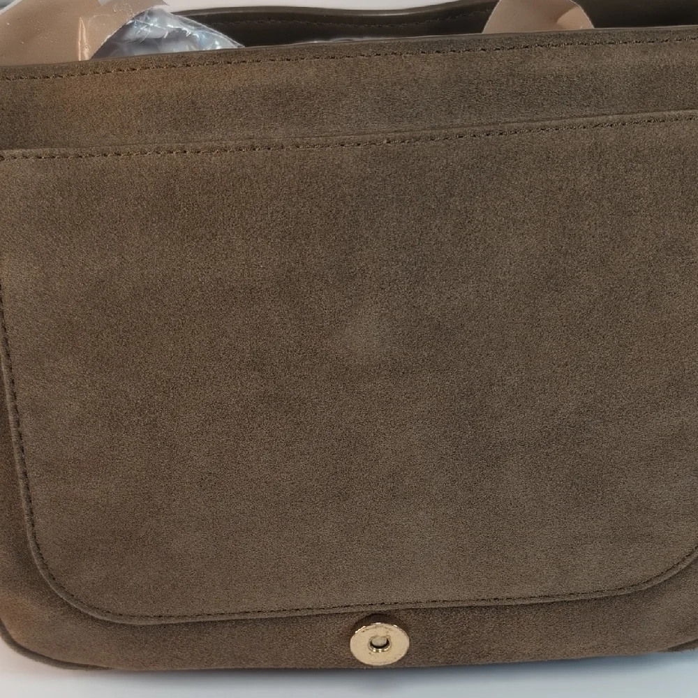 Tory Burch Marion Suede Flap Shoulder Bag